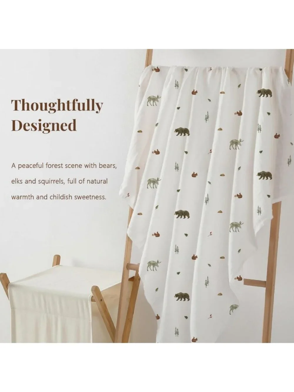 Soft Muslin Swaddle Blankets for Newborns, 4 Pack, Large 47x47